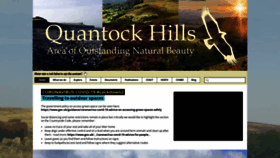 What Quantockhills.com website looked like in 2020 (3 years ago)