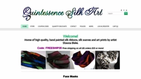 What Quintessencesilk.com website looked like in 2020 (3 years ago)