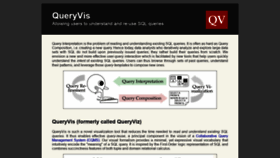 What Queryvis.com website looked like in 2020 (3 years ago)