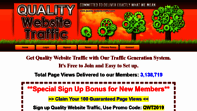 What Quality-website-traffic.com website looked like in 2020 (3 years ago)