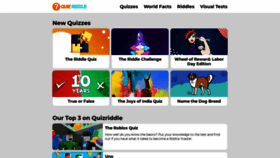 What Quizriddle.com website looked like in 2020 (3 years ago)