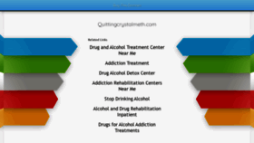 What Quittingcrystalmeth.com website looked like in 2020 (3 years ago)