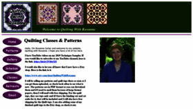 What Quiltingwithroxanne.com website looked like in 2020 (3 years ago)