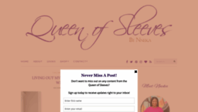What Queenofsleeves.com website looked like in 2020 (3 years ago)