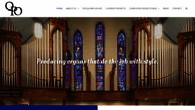 What Quimbypipeorgans.com website looked like in 2021 (3 years ago)