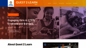 What Quest2learn.net website looked like in 2021 (3 years ago)