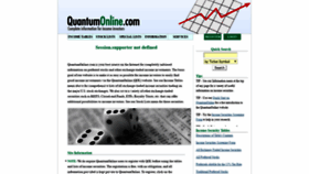 What Quantumonline.com website looked like in 2021 (3 years ago)