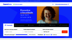 What Querobolsa.com.br website looked like in 2021 (3 years ago)