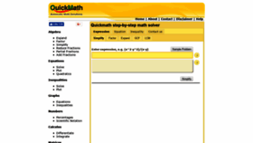 What Quickmath.com website looked like in 2021 (3 years ago)