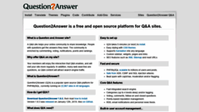 What Question2answer.org website looked like in 2021 (3 years ago)