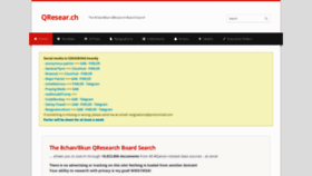 What Q-resear.ch website looked like in 2021 (3 years ago)