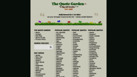 What Quotegarden.com website looked like in 2021 (3 years ago)