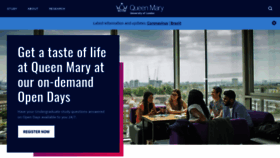 What Qmul.ac.uk website looked like in 2021 (3 years ago)