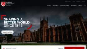 What Qub.ac.uk website looked like in 2021 (3 years ago)