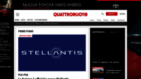 What Quattroruote.it website looked like in 2021 (3 years ago)