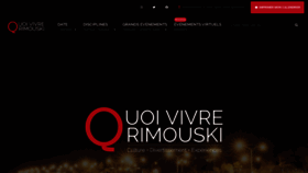 What Quoivivrerimouski.ca website looked like in 2021 (3 years ago)