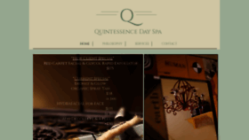 What Quintessencedayspa.com website looked like in 2021 (3 years ago)