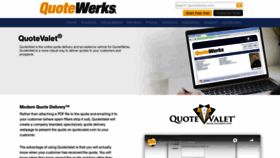 What Quotevalet.com website looked like in 2021 (3 years ago)