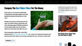 What Qualitywaterlab.com website looked like in 2021 (3 years ago)