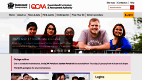 What Qcaa.qld.edu.au website looked like in 2021 (3 years ago)