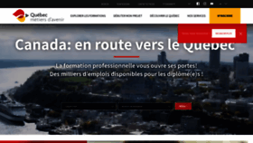 What Quebecmetiersdavenir.com website looked like in 2021 (3 years ago)