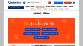 What Quaquedua.vn website looked like in 2021 (3 years ago)
