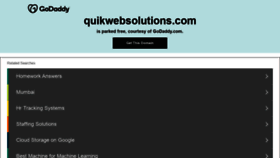 What Quikwebsolutions.com website looked like in 2021 (3 years ago)