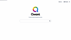 What Qwant.com website looked like in 2021 (3 years ago)