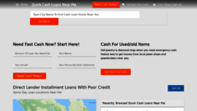 What Quickcashloansnearme.com website looked like in 2021 (3 years ago)