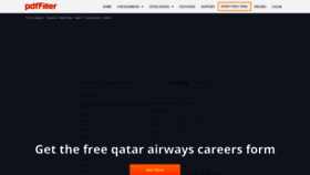What Qatar-application-form.pdffiller.com website looked like in 2021 (3 years ago)