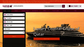 What Qatarairwaysholidays.com website looked like in 2021 (3 years ago)