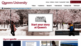 What Queensu.ca website looked like in 2021 (3 years ago)