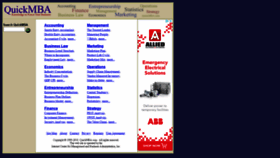 What Quickmba.com website looked like in 2021 (3 years ago)