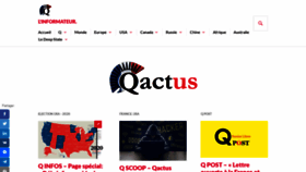 What Qactus.fr website looked like in 2021 (3 years ago)