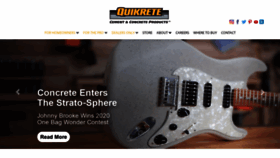What Quikrete.com website looked like in 2021 (3 years ago)
