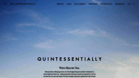 What Quintessentially.com website looked like in 2021 (3 years ago)