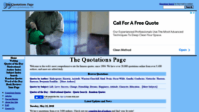 What Quotationspage.com website looked like in 2021 (3 years ago)