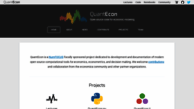 What Quantecon.org website looked like in 2021 (3 years ago)