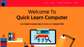 What Quicklearncomputer.com website looked like in 2021 (3 years ago)