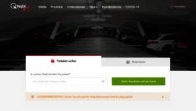 What Q-park.de website looked like in 2021 (3 years ago)