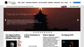 What Qigonginstitute.org website looked like in 2021 (3 years ago)