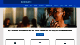 What Quicksub.ng website looked like in 2021 (3 years ago)