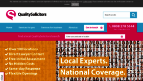 What Qualitysolicitors.com website looked like in 2021 (3 years ago)