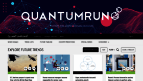 What Quantumrun.com website looked like in 2021 (3 years ago)