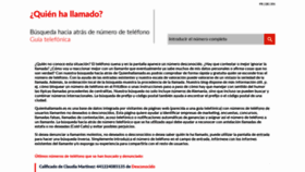 What Quienhallamado.es website looked like in 2021 (2 years ago)