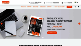 What Quickheal.in website looked like in 2021 (2 years ago)