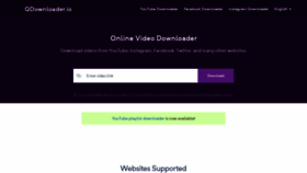 What Qdownloader.io website looked like in 2021 (2 years ago)
