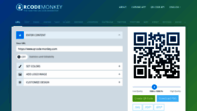 What Qrcode-monkey.com website looked like in 2021 (2 years ago)