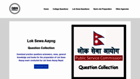 What Questionbanknepal.com website looked like in 2021 (2 years ago)