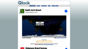 What Qlock.com website looked like in 2021 (2 years ago)